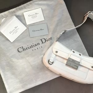 Christian Dior- White Columbus Street Chic Bag